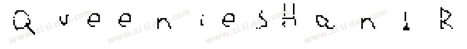 QueeniesHand Regular字体转换